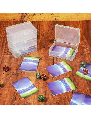 Cajas de Almacenamiento de Cartas Vicenpal - 6 Pcs Transparentes