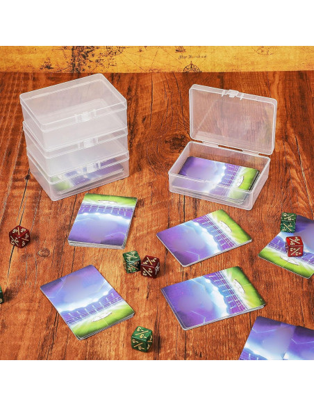 Cajas de Almacenamiento de Cartas Vicenpal - 6 Pcs Transparentes