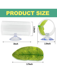 Túnel Acrílico para Peces Betta Hamiledyi - 2 Piezas 7.6x3.8cm 2