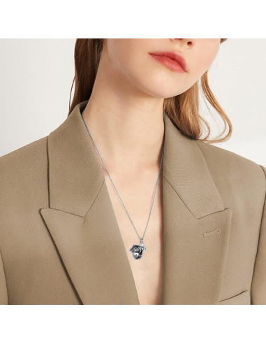 Collar de urna de cremación de acero inoxidable MiWangLing - Ángel Tortuga