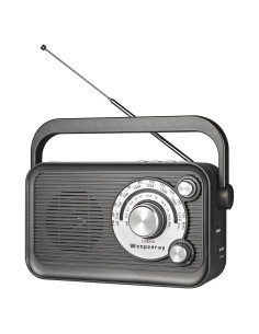 Radio Portátil AM FM SW WENPZERAY D-218 Bluetooth Gris