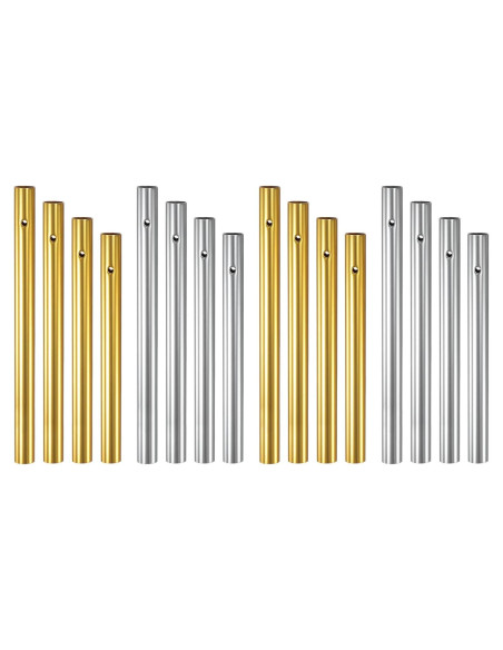 16 Tubos de Campanas de Viento Aluminio M METERXITY DIY 4 Tamaños