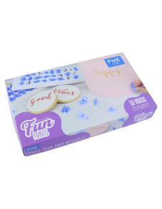 Conjunto de Sellos de Letras PME Fun Fonts 52 Piezas