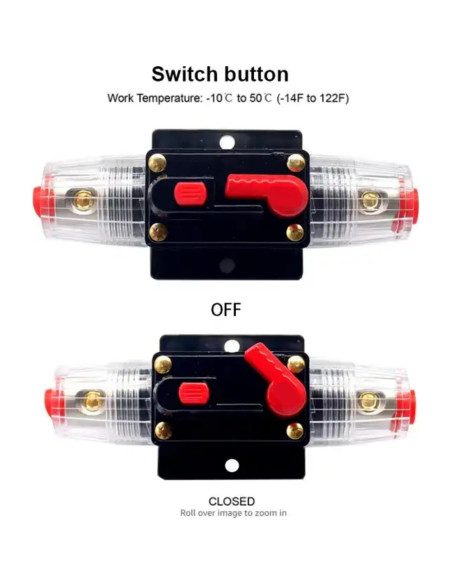 Disyuntor BEISUOS 30A Manual 12-48V DC Impermeable