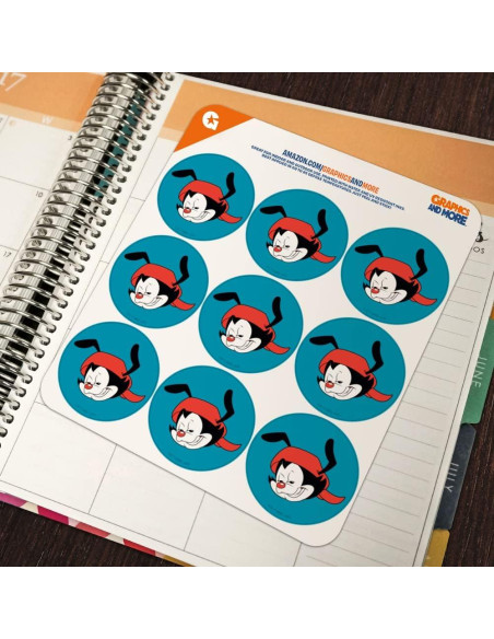Calendario Planificador Animaniacs - 18 Pegatinas Claras Calendario Planificador Animaniacs - 18 Pegatinas Claras