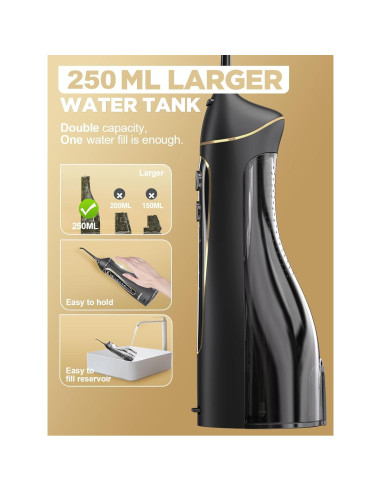 Irrigador Dental Portátil Oralfree F5025 Recargable IPX7