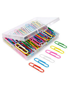Clips de Papel Medianos AnutriON Asortidos 180 Piezas 33mm