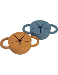 Taza de Snack Plegable BraveJusticeKidsCo. 2 Piezas Silicona 2