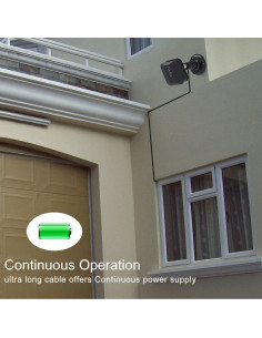 Paquete de 2 Cables de Extensión Micro USB 3M para Cámaras 2