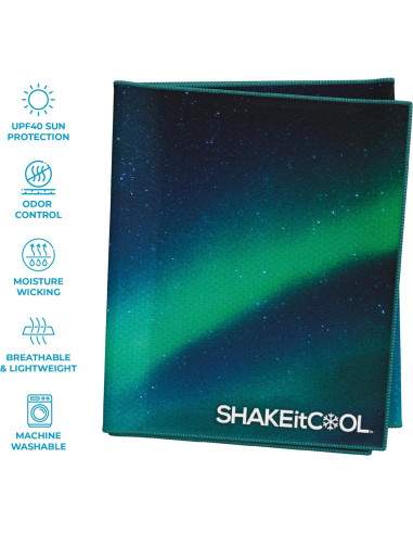 Toalla de Enfriamiento SHAKEitCOOL Grande Cielo de Alaska