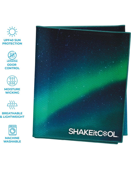 Toalla de Enfriamiento SHAKEitCOOL Grande Cielo de Alaska