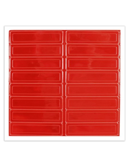 Adhesivos Reflectantes AccuformNMC para Cascos 16 Pzas Rojo
