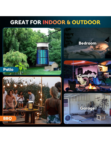 Zapper Solar de Insectos PhatroyYee 5-en-1 4200V Negro