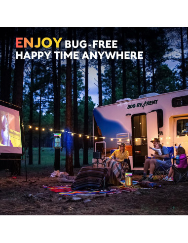 Zapper Solar de Insectos PhatroyYee 5-en-1 4200V Negro