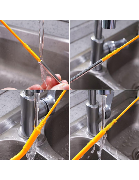 Cepillo Limpiador de Pajitas Purtribe 4 Pack Silicona 25.4 cm