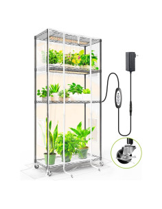 Invernadero Interior SpeePlant 4 Niveles con Luz de Crecimiento