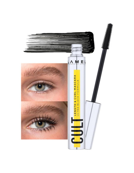 Máscara de Pestañas LAMEL Longitud y Rizo Negro 402