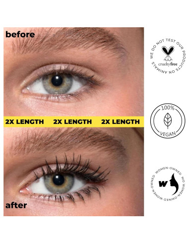 Máscara de Pestañas LAMEL Longitud y Rizo Negro 402