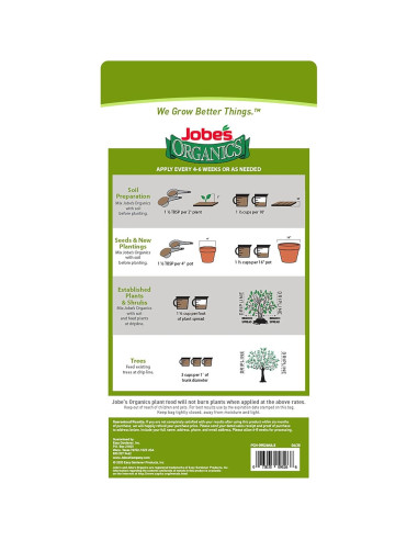 Fertilizante Granular Orgánico Jobe 1.81 kg Todo Propósito