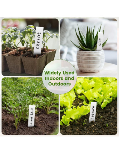 Etiquetas de Jardín KINGLAKE 200 Pcs 10 cm PVC Reutilizables