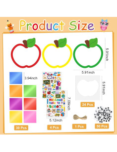 Kit de Manualidades de Manzana Cinrobiye - 24 Sets DIY Otoño 2