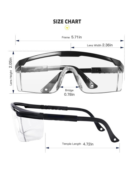 Gafas de seguridad DAY SUN PES02, Anti-vaho, Ajustables Gafas de seguridad DAY SUN PES02, Anti-vaho, Ajustables