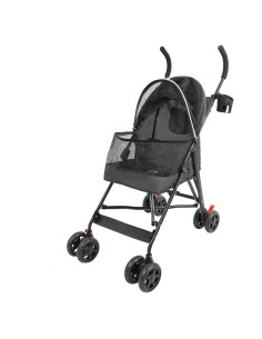 Carrito para Mascotas GUDBYWXB Plegable Negro 10 kg