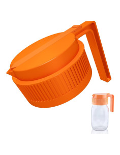 Tapa de vertido para frasco Mason UineHiot Naranja 86mm