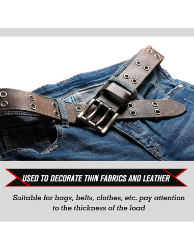 Kit de Ojetes Metálicos Mudder 301 Piezas 6.35 mm Bronce