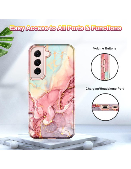 Funda Btscase para Samsung Galaxy S22 5G 6.1" Patrón Mármol