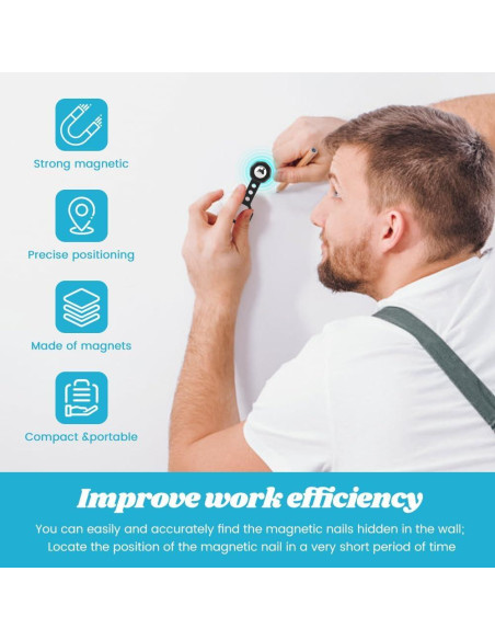 Buscador de Clavos Magnético Kakalote 2 Pcs Sin Baterías