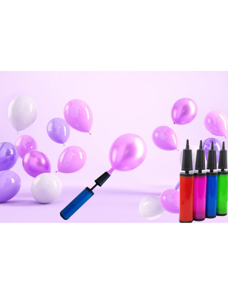 Bomba de Aire Manual Chochkees Doble Acción para Globos - 2 Piezas