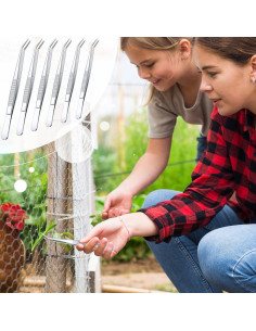 Pinzas de Acero Inoxidable Honoson 6 Pcs Punta Curvada 2