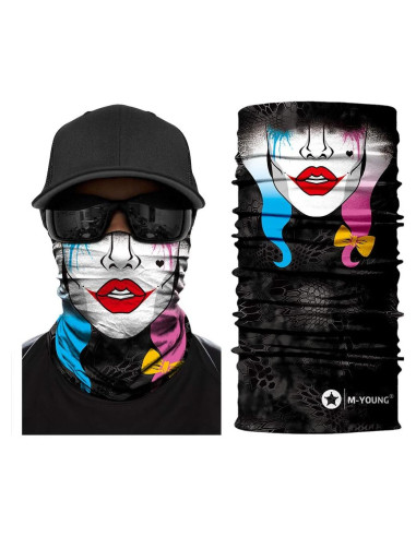 Máscara de Sol Calavera Azul para Pesca y Jardinería