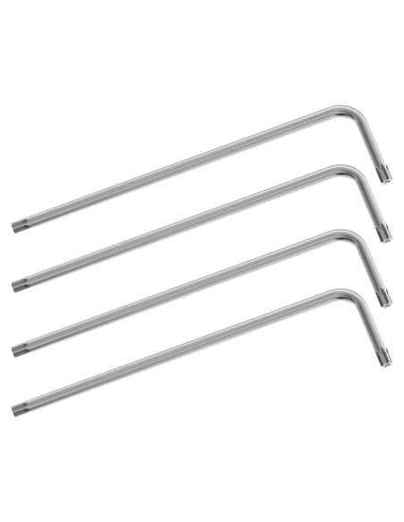 4 Piezas Llave Torx T10 FOCMKEAS Acero CRV a Prueba de Manipulación