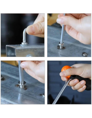 4 Piezas Llave Torx T10 FOCMKEAS Acero CRV a Prueba de Manipulación