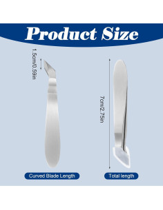 Mini Cortador de Cutículas Acero Inoxidable JJUNW 2 Piezas 2