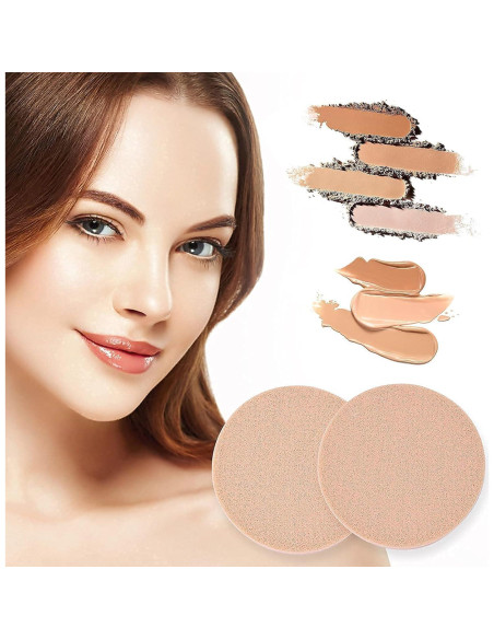Juego de 12 Esponjas de Maquillaje Molain 5.5 cm Tono Piel