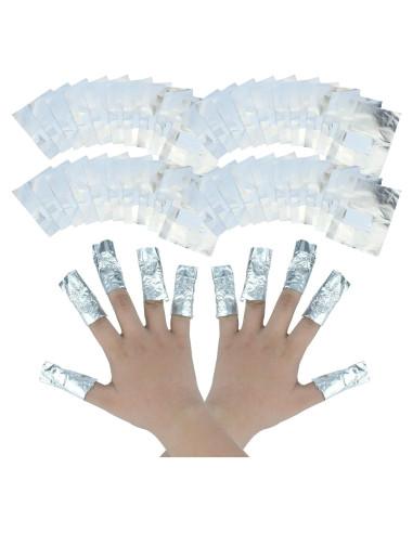 50 Piezas Removedor de Esmalte de Uñas en Gel FOHOLA