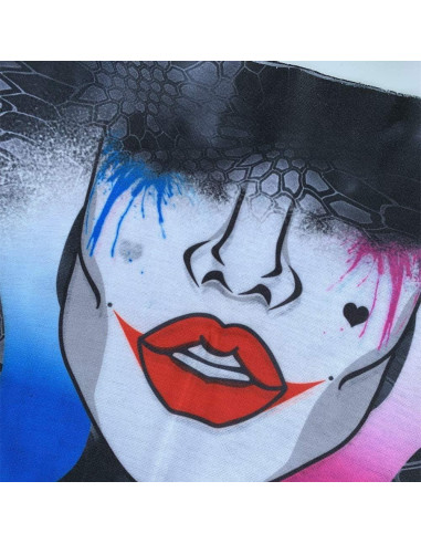 Máscara de Sol Calavera Azul para Pesca y Jardinería