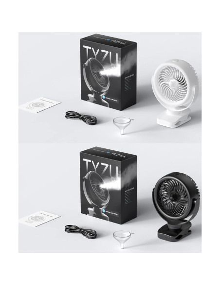 Ventilador Portátil de Nebulización TYZU G28 4000mAh 4 Velocidades
