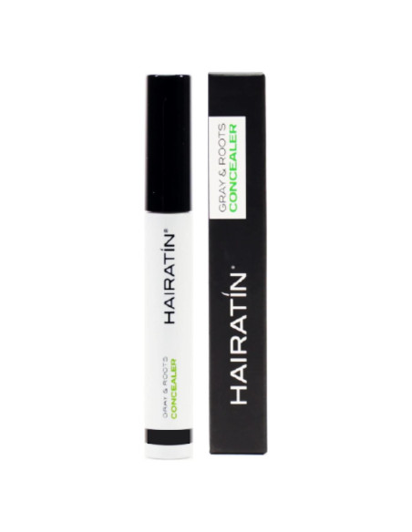 Hairatin Tinte Raíz Negro - Corrector de Cabello 6 Paquetes