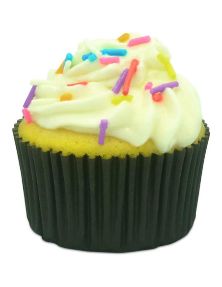 Forros de Cupcake Negros Bakehope, Paquete de 150 Unidades