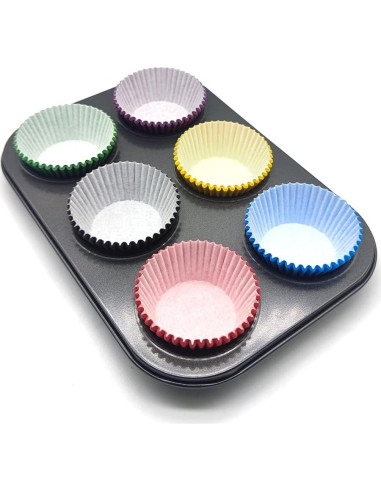 Forros de Cupcake Negros Bakehope, Paquete de 150 Unidades