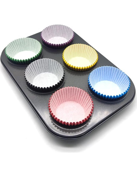 Forros de Cupcake Negros Bakehope, Paquete de 150 Unidades