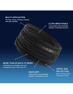 Bufanda de Cuello Refrigerante ROCKBROS para Hombres - Protección UV 2