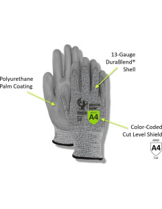 Guantes de Trabajo MAGID Nitrilo A4 12 Pares Talla 9 2