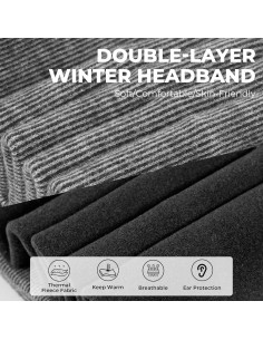 Banda Calentadora de Oídos Sukeen Doble Capa para Mujeres 2
