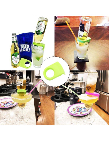 Abrazaderas de plástico para botellas JJLFresheners - 4 unidades