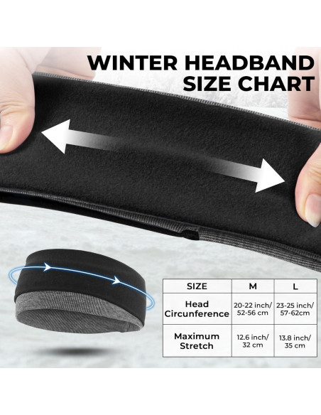 Banda Calentadora de Oídos Sukeen Doble Capa para Mujeres